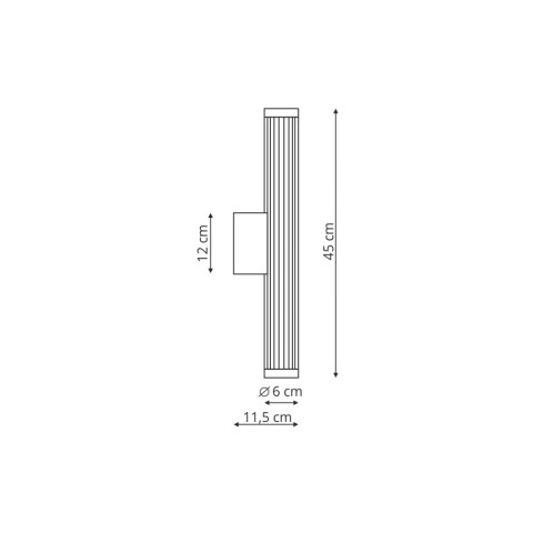 Light Prestige Kinkiet Vena 45 cm chrom LED CCT