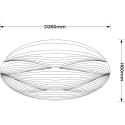 Light Prestige Plafon Moluna 26 cm biały LED 4000K