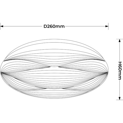 Light Prestige Plafon Moluna 26 cm biały LED 4000K