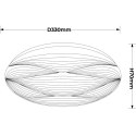 Light Prestige Plafon Moluna 33 cm biały LED 4000K