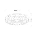 Light Prestige Plafon Zivora 26 cm biały LED 4000K