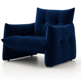 Flen ML Velvet Ciemnogranatowy - nowoczesny fotel do salonu i domowego biura