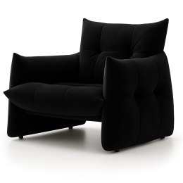 Fotel Flen ML Velvet Czarny - ponadczasowy design i komfortowy relaks