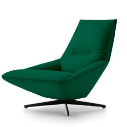 Designerski fotel Hofors ML velvet w kolorze butelkowym