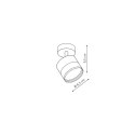 Light Prestige Spot Kendal 1 transparetny / czarny GX53