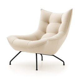 Fotel Vansbro ML fotel salonowy beżowy velvet SWAN-01, elegancja i komfort