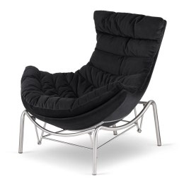 Fotel bujany Hoor XZ ciemnoszary - stylowy fotel wypoczynkowy velvet