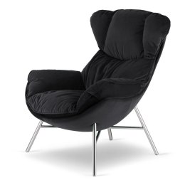 Ciemnoszary fotel Sveg XZ - elegancki fotel do salonu