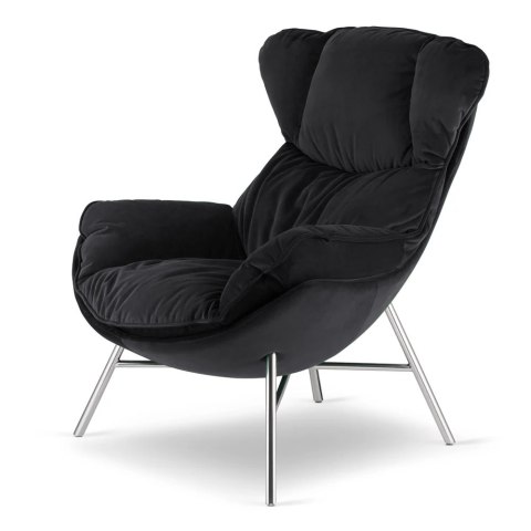 Ciemnoszary fotel Sveg XZ - elegancki fotel do salonu