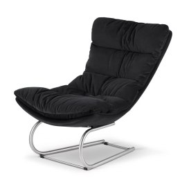 Trosa XZ Ciemnoszary - Designerski Fotel Wypoczynkowy z Funkcją Bujania