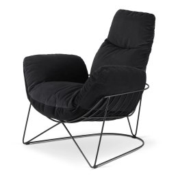Designerski fotel Vang XZ Ciemnoszary - wygodny i trwały fotel wypoczynkowy