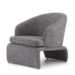 Bivona fotel glamour w stylu skandynawskim - designerska forma i komfort