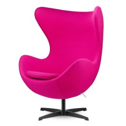 Designerski Fotel Egg Kaszmir Treviso Jasnoróżowy — nowoczesny fotel glamour
