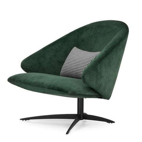 Fotel Hump butelkowa zieleń (5187-51) Tapicerowany, nowoczesny i elegancki do salonu