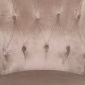 Fotel Sixtine velvet beżowy ciemny