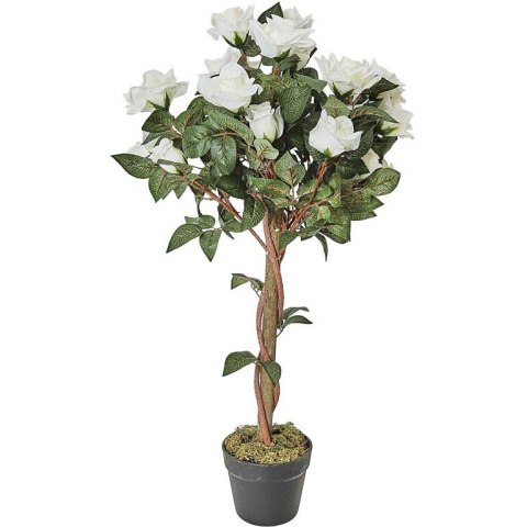 Sztuczna roślina Róża 90cm w donicy