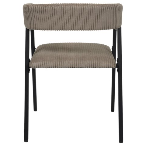 Krzesło Scott taupe/czarne sztruks