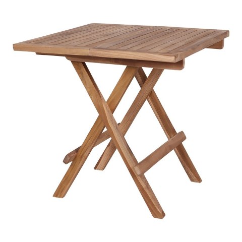 Stolik pomocniczy Bilbao 50x50cm naturalny tekowy