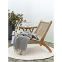 Stolik pomocniczy Bilbao 50x50cm naturalny tekowy