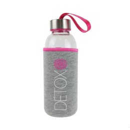 Butelka z neoprenowym pokrowcem 400ml różowa