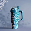 Kubek termiczny Miami Floral niebieski