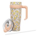 Kubek termiczny Miami Floral żółty