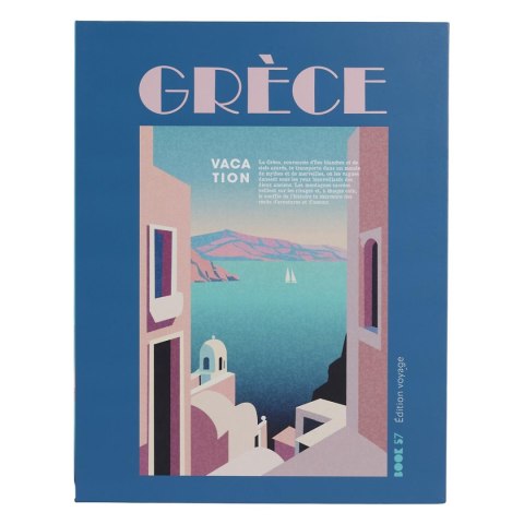Pudełko książka Grece niebieska