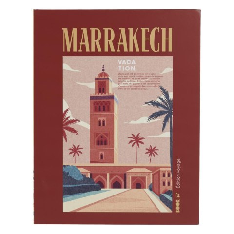 Pudełko książka Marrakech czerwona