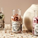 Szklany słój 16cm z pot pourri pomarańczowe