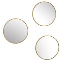 Zestaw 3 luster Toronto złotych, okrągłych 26cm