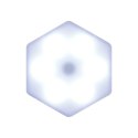 Zestaw 6 lampek ściennych Hexagonal 8,5x7,5cm