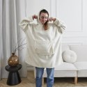 Bluza / snuddie z syntetycznego futerka biała