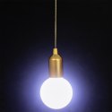 Lampa wisząca żarówka złota L