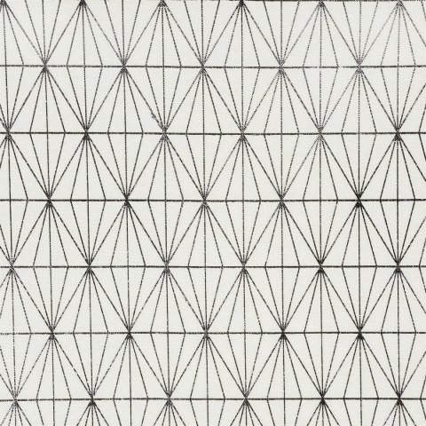 Obrus Geometric Dore biały/srebrny 140x250cm