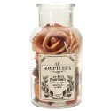 Szklany słój 12cm z pot pourri pomarańczowe