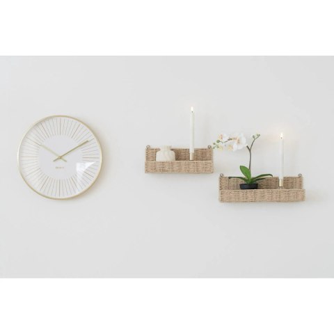 Zegar Takamaka 40cm złoty/biały
