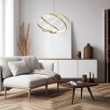 Light Prestige Lampa wisząca Kandor złota LED CCT