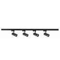 Light Prestige Zestaw oświetlenia szynowego Ice SET 3F czarny 4xGU10