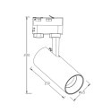 Light Prestige Zestaw oświetlenia szynowego Ice SET 3F czarny 4xGU10