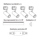 Light Prestige Zestaw oświetlenia szynowego Ice SET 3F czarny 4xGU10