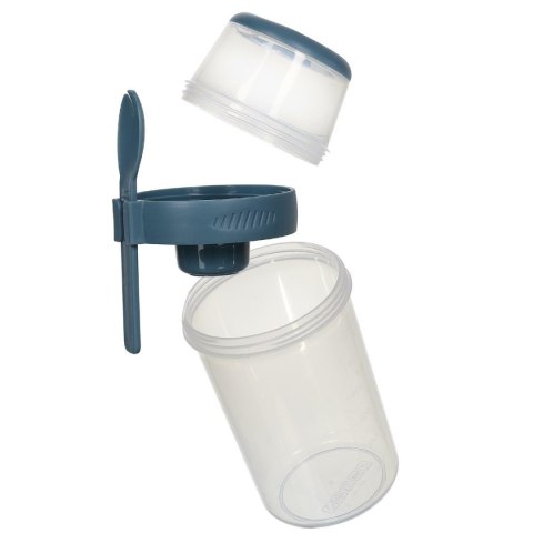 Lunch box z 3 przegródkami niebieski
