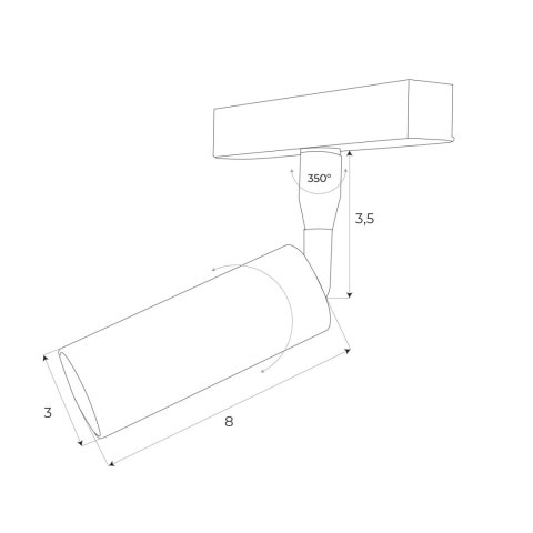 REFLEKTOR MAGNETYCZNY SYSTEM DALI 4,7W 403LM 3000K