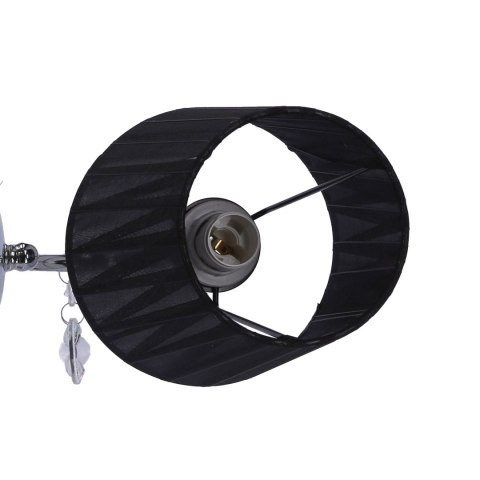 SORENTO LAMPA KINKIET 1X40W E14 CHROM ABAŻUR CZARNY