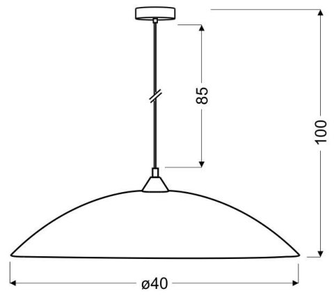 EFEX 40 LAMPA WISZĄCA 1X60W E27