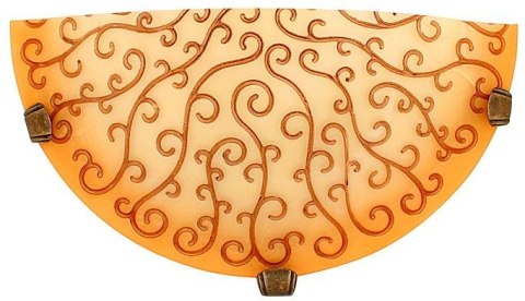 OLEANDER LAMPA SUFITOWA PLAFON1/2 ZOLTY 1X60W E27 PROMOCJA