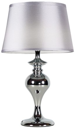 PRIMA LAMPA GABINETOWA CHROMOWY 1X60 E27 AŻUR SREBRNY