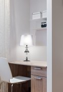 PRIMA LAMPA GABINETOWA CHROMOWY 1X60 E27 AŻUR SREBRNY