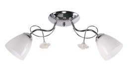 ARIAM LAMPA SUFITOWA 2X40W E27 BIAŁY