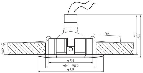 SO-04 PG/S MR16 PERŁOWE ZŁOTO/SREBRO OPRAWA STAŁA