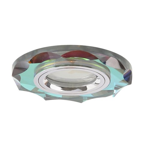 SS-12 CH/MIX MR16 CHROM OPR. STROP. STAŁA OKRĄGŁA SZKŁO MIX COLOR
